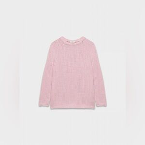 Aritzia Mesh Cashmere Oversized Crew Sweater
